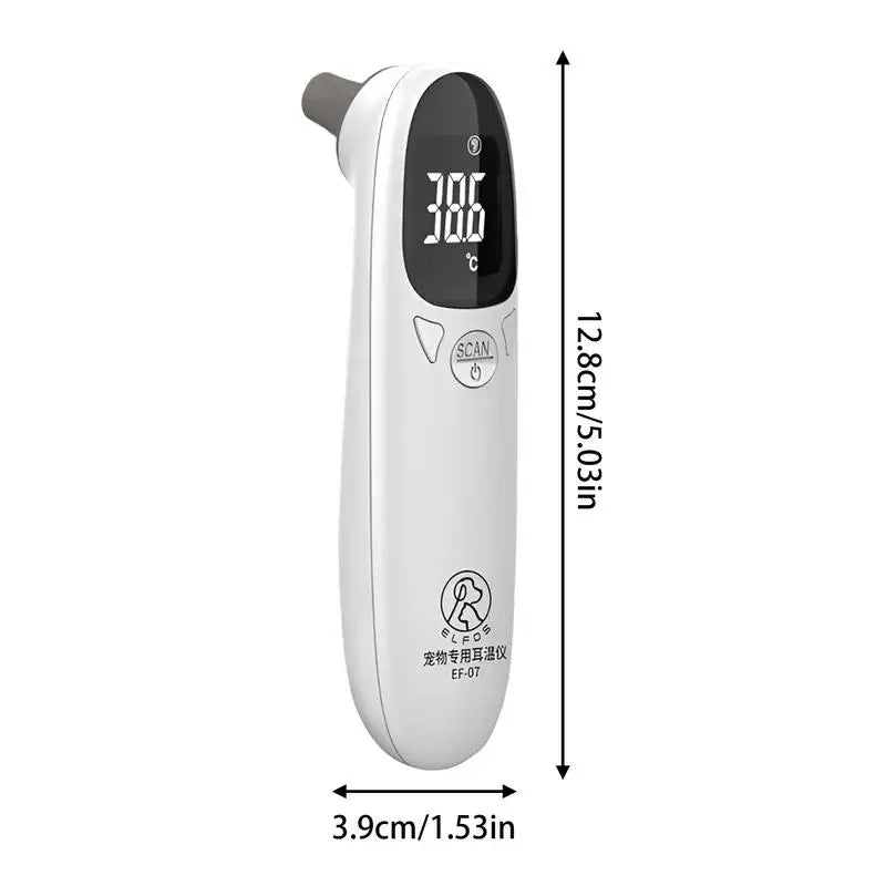 Pet Ear Digital Thermometer Non-Contact Electronic Dog Ear Thermometers Dogs Puppy Cats Measuring for Veterinary Pet Supplies