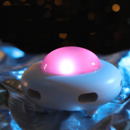 Pet Electronic UFO Smart Funny Cat Turntable Toy Intelligent Funny Cat Stick Game Rotating Turntable Cat Toy Automatic Cleaning