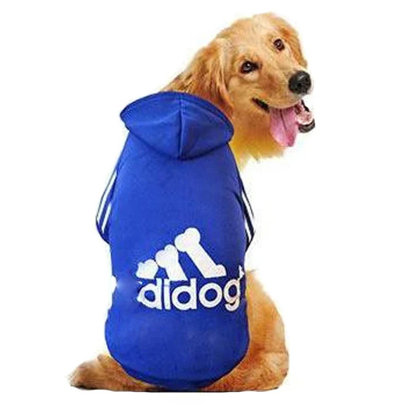 XS-9XL Adidog Pet Dog Clothes for Small Medium Big Large Dogs Cotton Hooded Sweatshirt Hot Selling Warm Two-Legged Pets Jacket