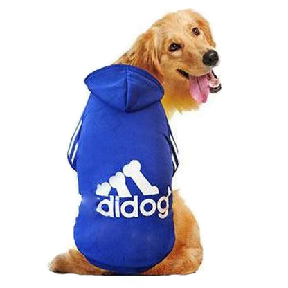 XS-9XL Adidog Pet Dog Clothes for Small Medium Big Large Dogs Cotton Hooded Sweatshirt Hot Selling Warm Two-Legged Pets Jacket