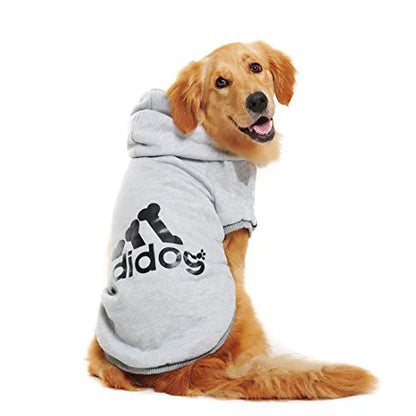 XS-9XL Adidog Pet Dog Clothes for Small Medium Big Large Dogs Cotton Hooded Sweatshirt Hot Selling Warm Two-Legged Pets Jacket