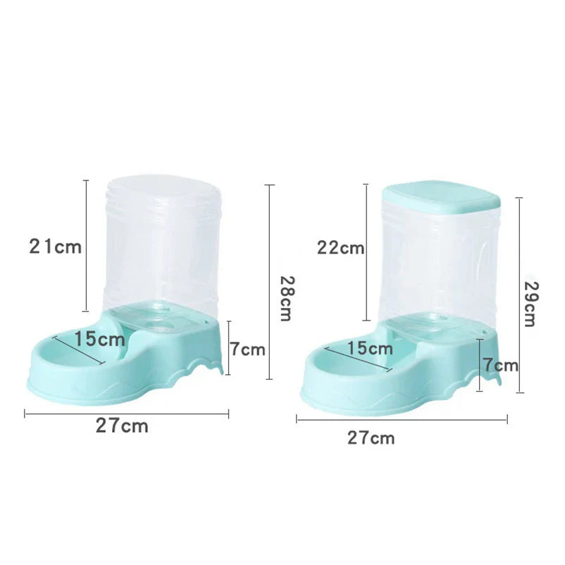 Automatic Pet Feeder and Water Bowl Combo, 3.8L