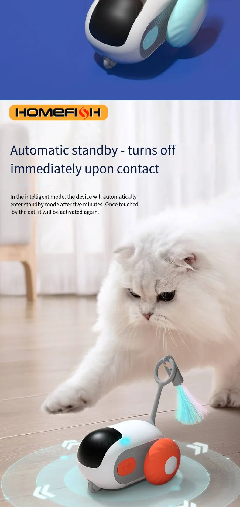 Remote Control Smart Car Toy for Cats and Dogs - view 5