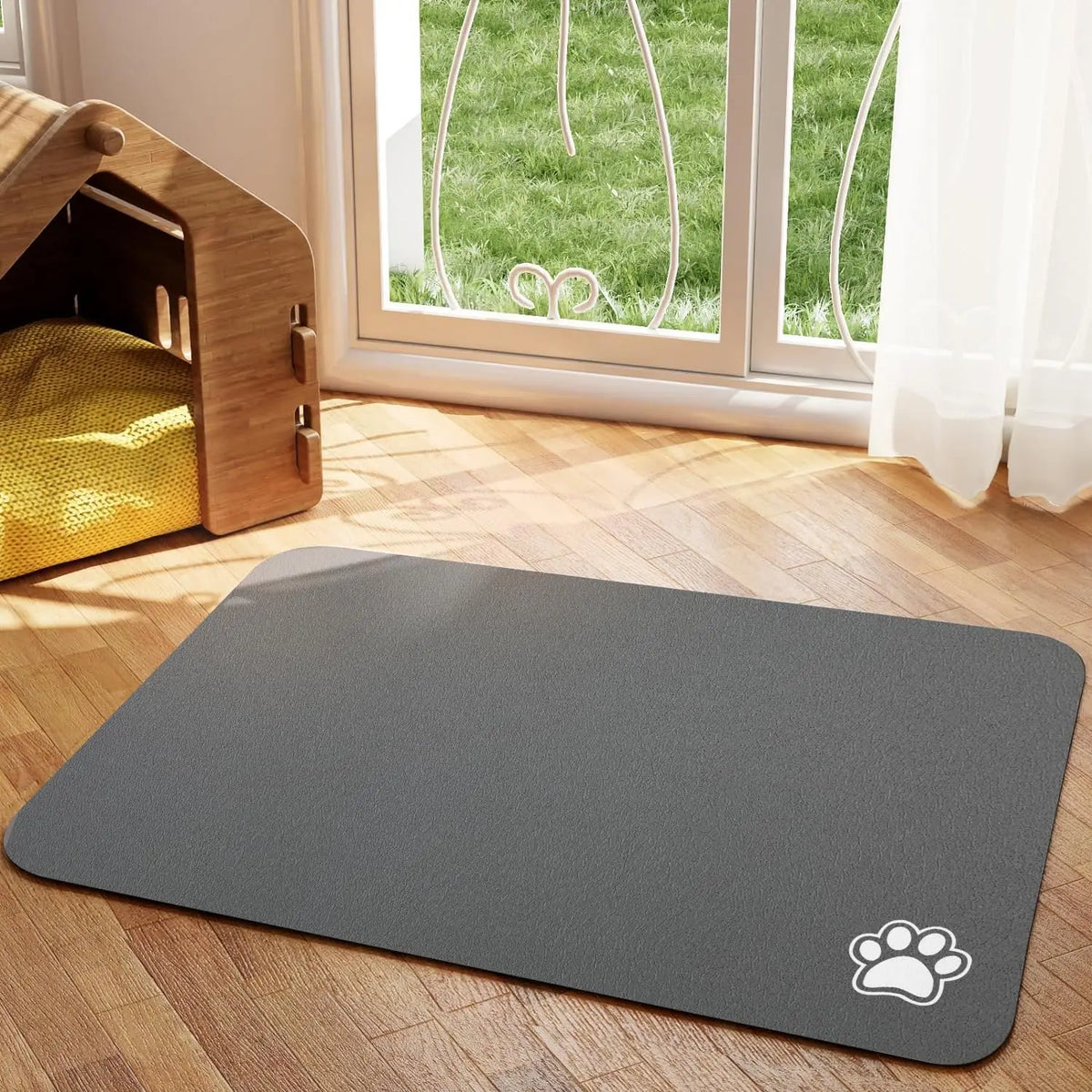 Absorbent Quick-Dry Feeding Mat for Dogs and Cats - view 8