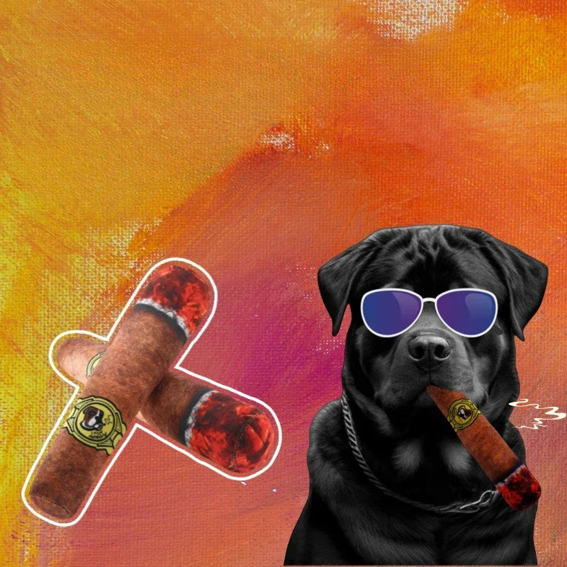 Squeaky Plush Cigarette Dog Toy, Bite-Resistant - view 2