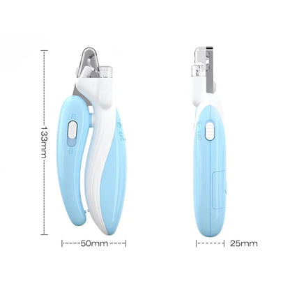 Safe Pet Nail Clippers with LED Light,Professional Claw Grooming Scissors Trimmer for Dogs Cats Rabbits,Stainless Steel Portable