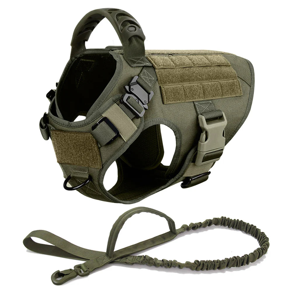 Training Vest Harness and Leash Set for Large Dogs