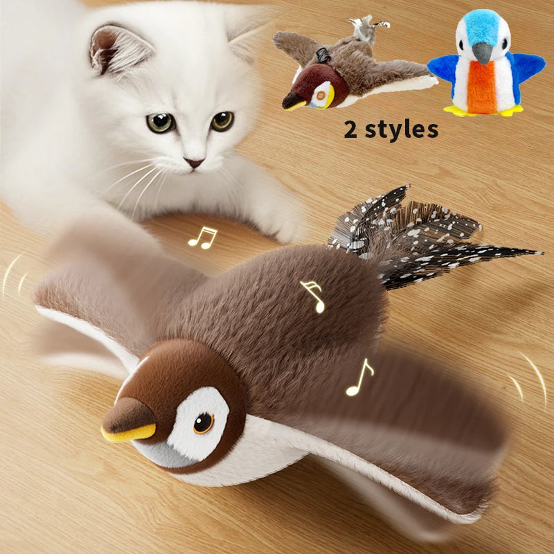 Rechargeable Flapping Bird Cat Toy