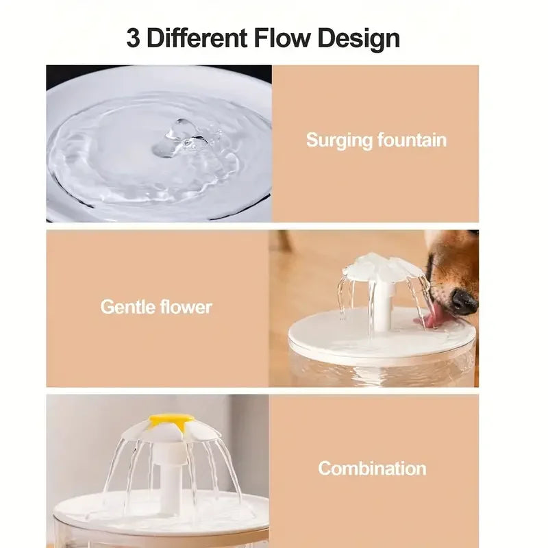 Silent USB Cat Water Fountain with Filter, 1.2L - view 4