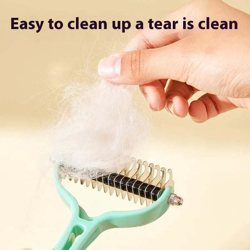 Double-Sided Dematting Grooming Brush for Cats and Dogs - view 6