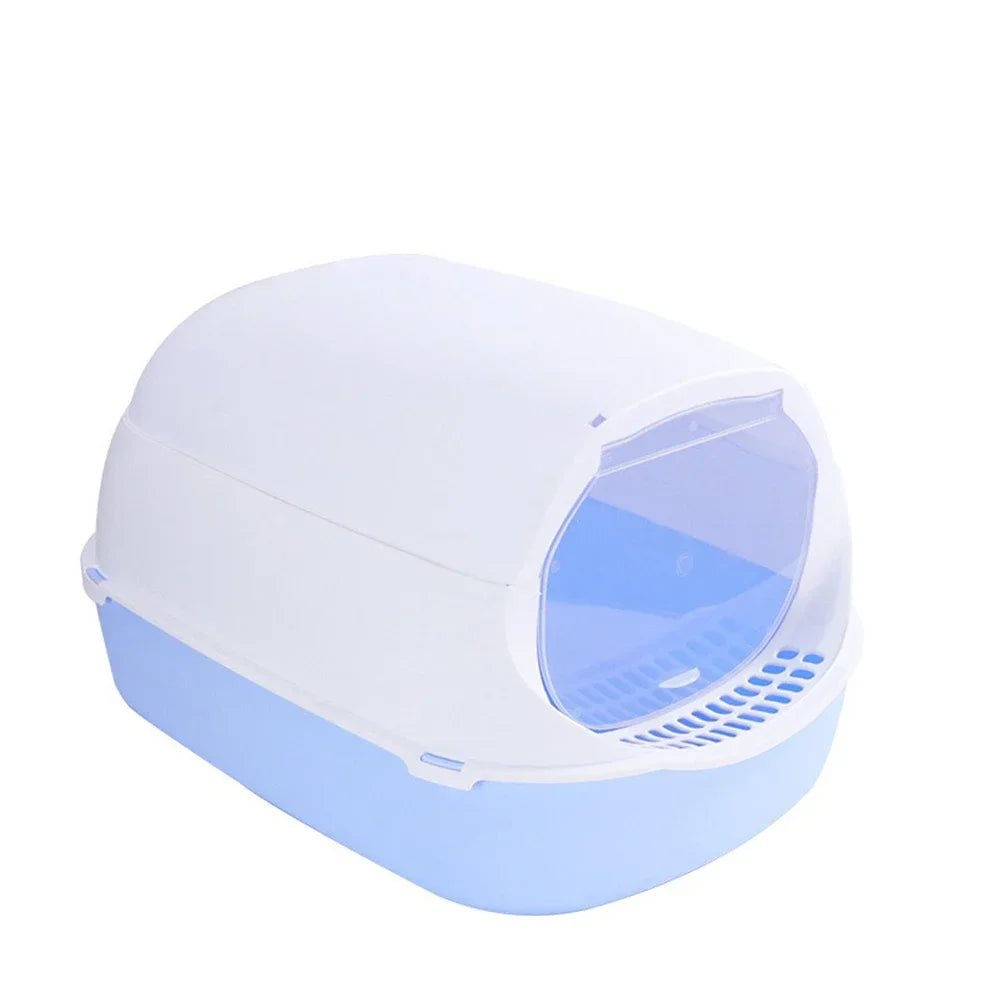 Semi-Enclosed Splashproof Cat Litter Box