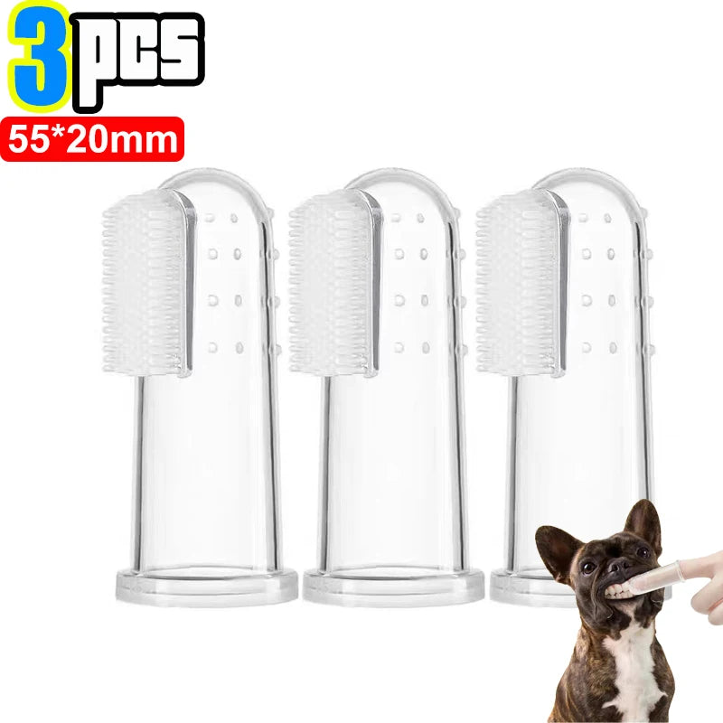 Silicone Finger Toothbrush for Dogs and Cats