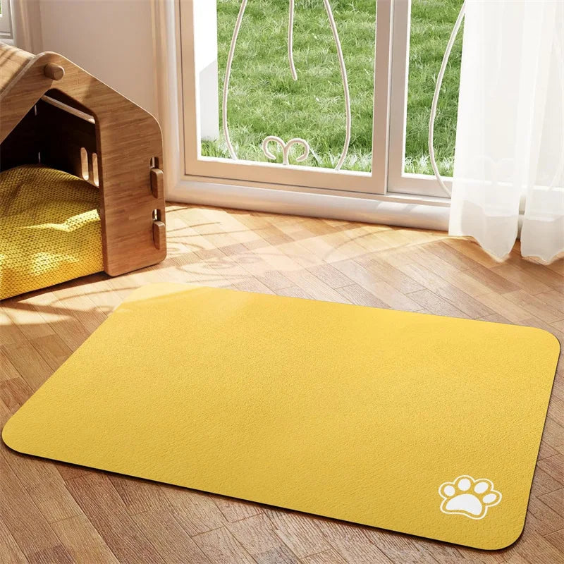 Absorbent Quick-Dry Feeding Mat for Dogs and Cats - view 9