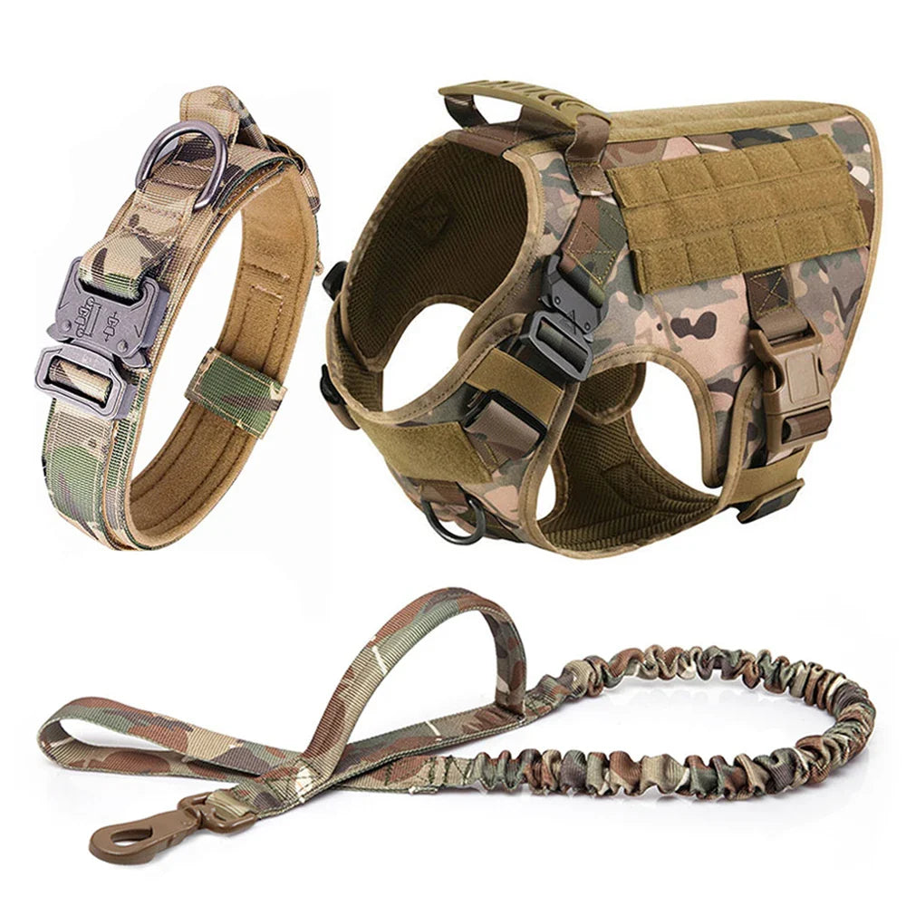 Training Vest Harness and Leash Set for Large Dogs
