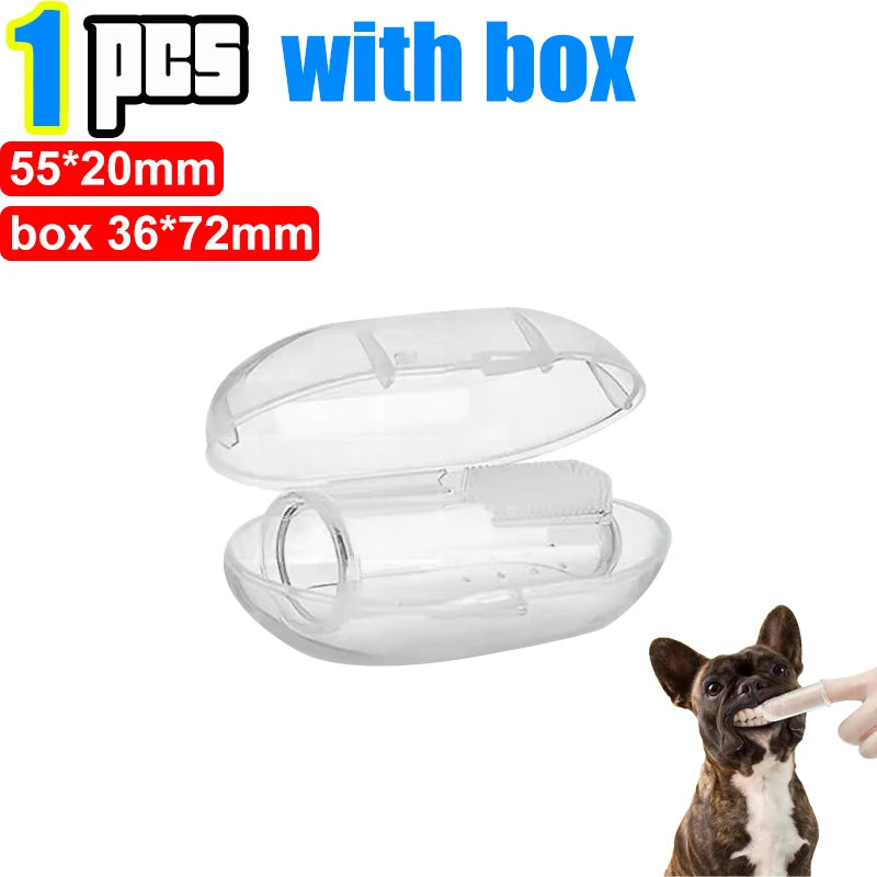 Silicone Finger Toothbrush for Dogs and Cats