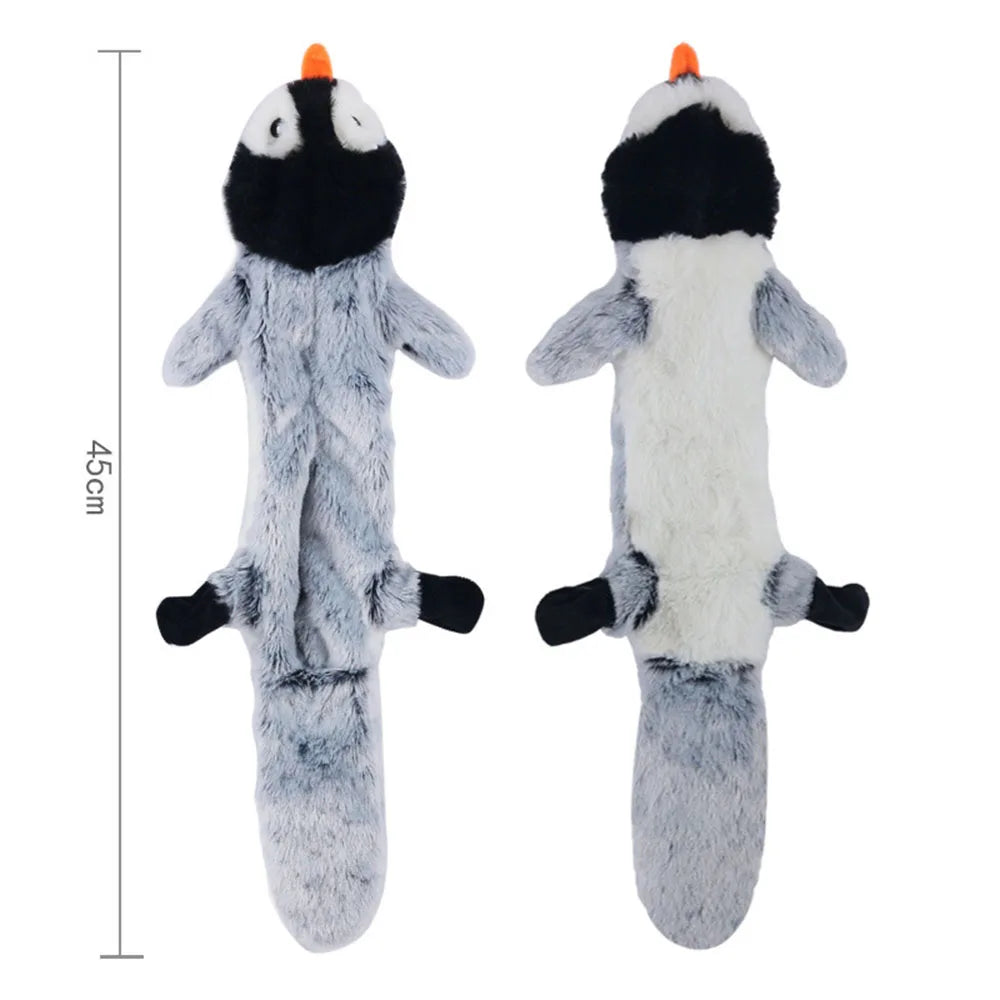 Stuffing-Free Squeaky Crinkle Animal Dog Toy - view 17