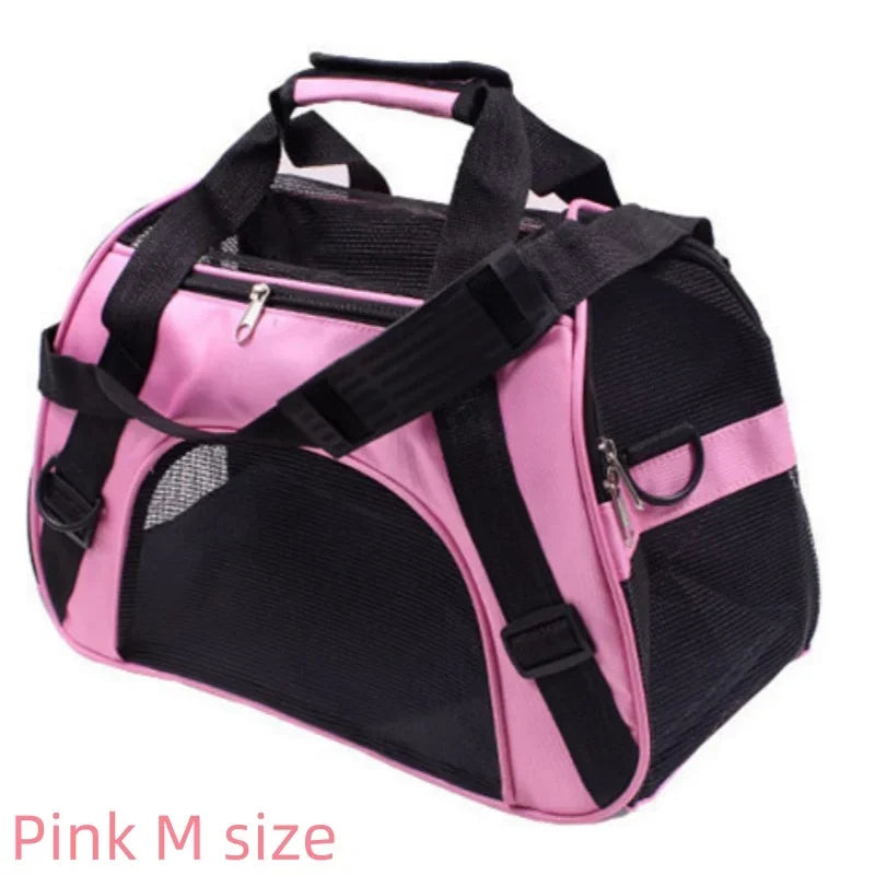 Foldable Mesh Pet Carrier Shoulder Bag for Cats and Dogs - view 11