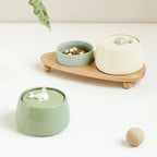 Ceramic Cat Water Fountain with Filter, 1.3L USB - view 3