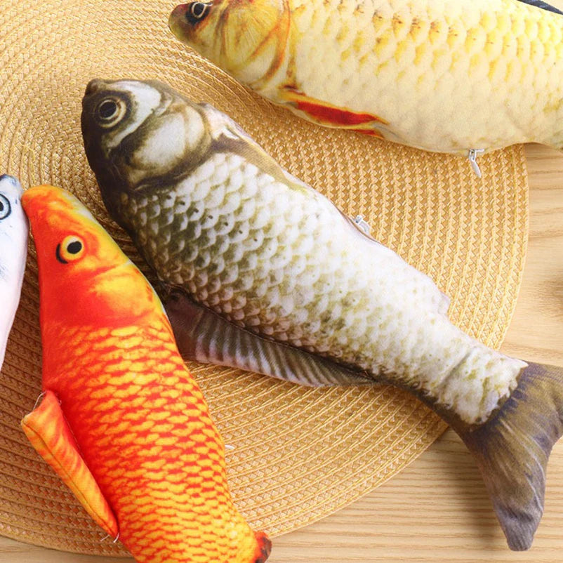 Plush Fish Chew Toy for Cats - view 4