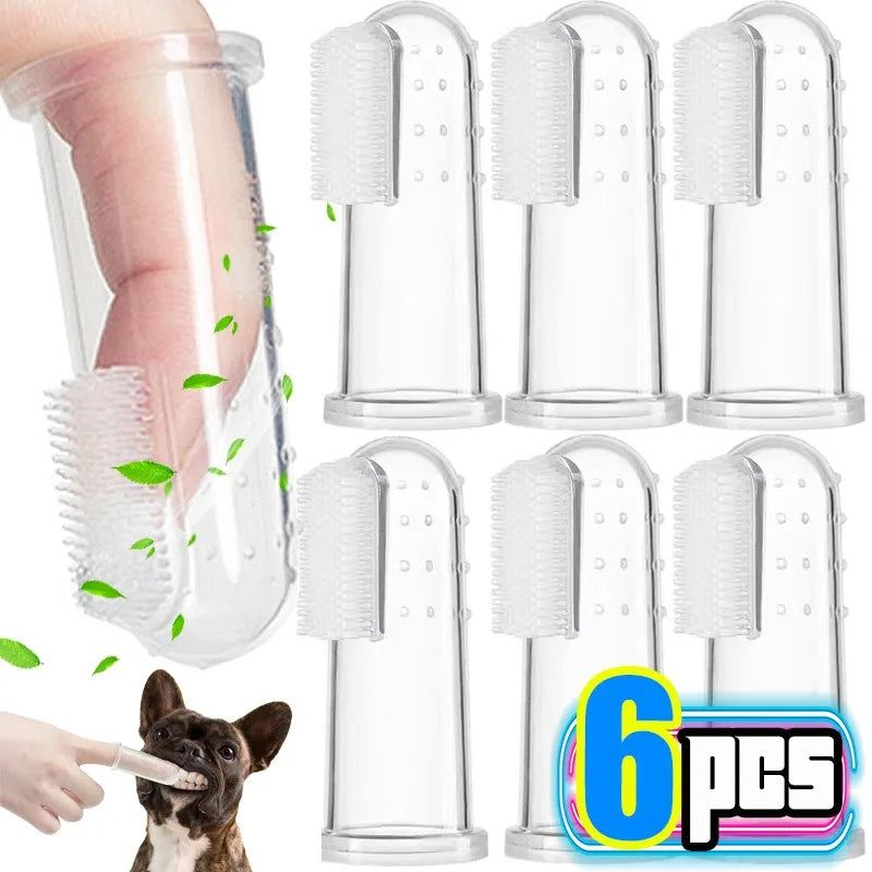 Silicone Finger Toothbrush for Dogs and Cats