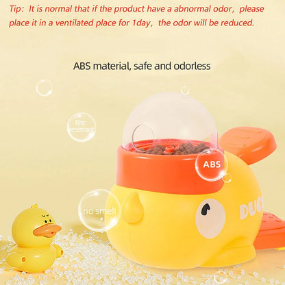Dog, cat, pet feeder, little yellow duck, interactive puzzle dog feeding machine, puppy, missing food toy, anti-slip bottom