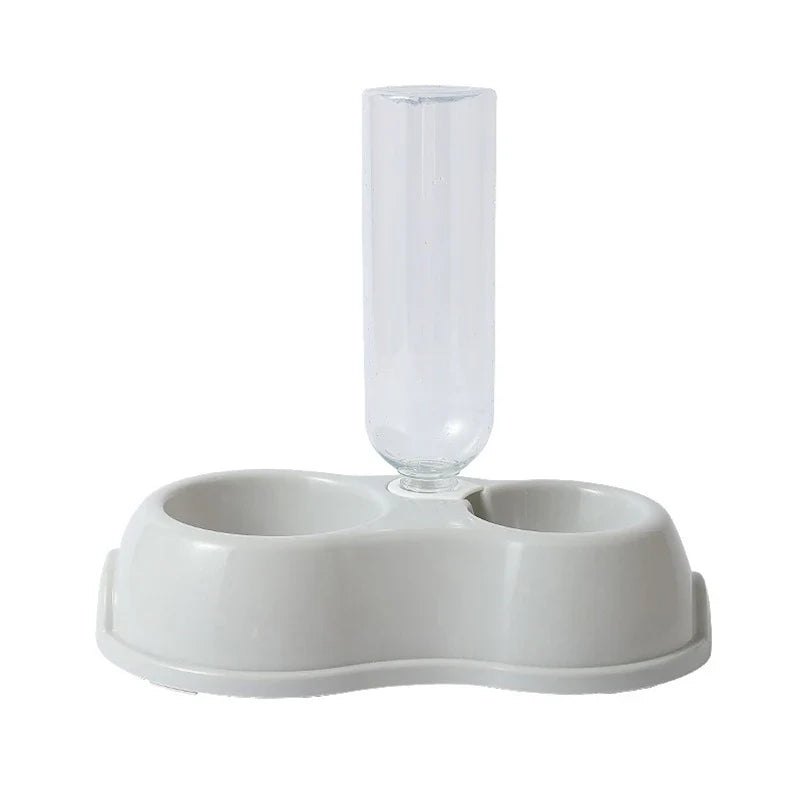 Raised Double Food Bowl with Water Dispenser for Cats and Dogs - view 7