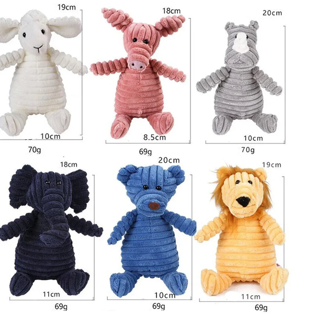 Corduroy Plush Squeaky Dog Toy