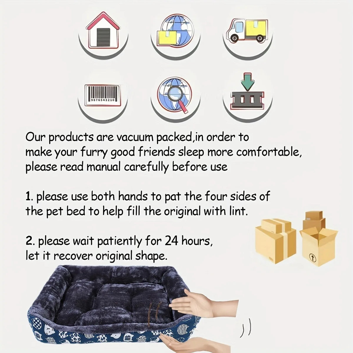 Cozy Sofa Basket Bed for Dogs and Cats - view 6