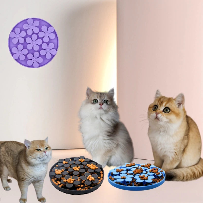 Silicone Slow-Feeder Lick Mat with Suction Cup