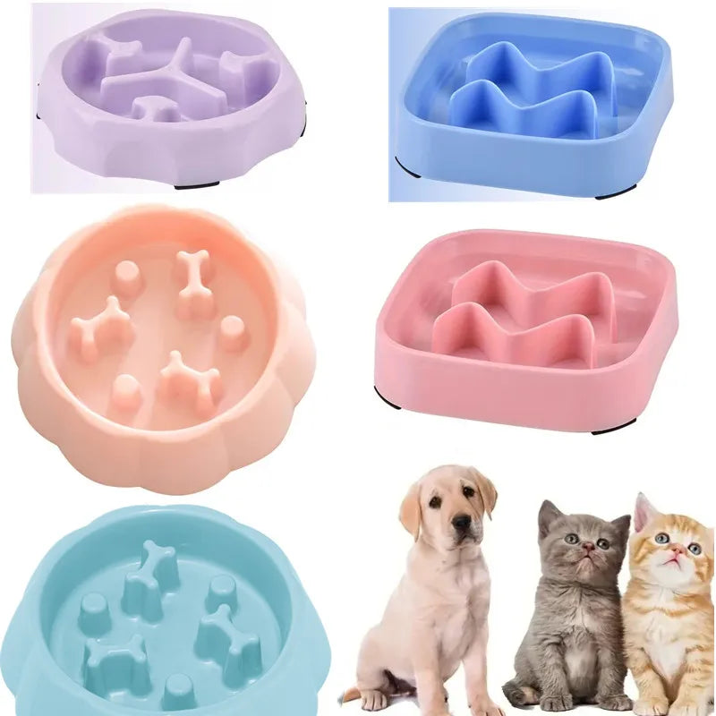Puzzle Slow Feeder Bowl for Dogs and Cats