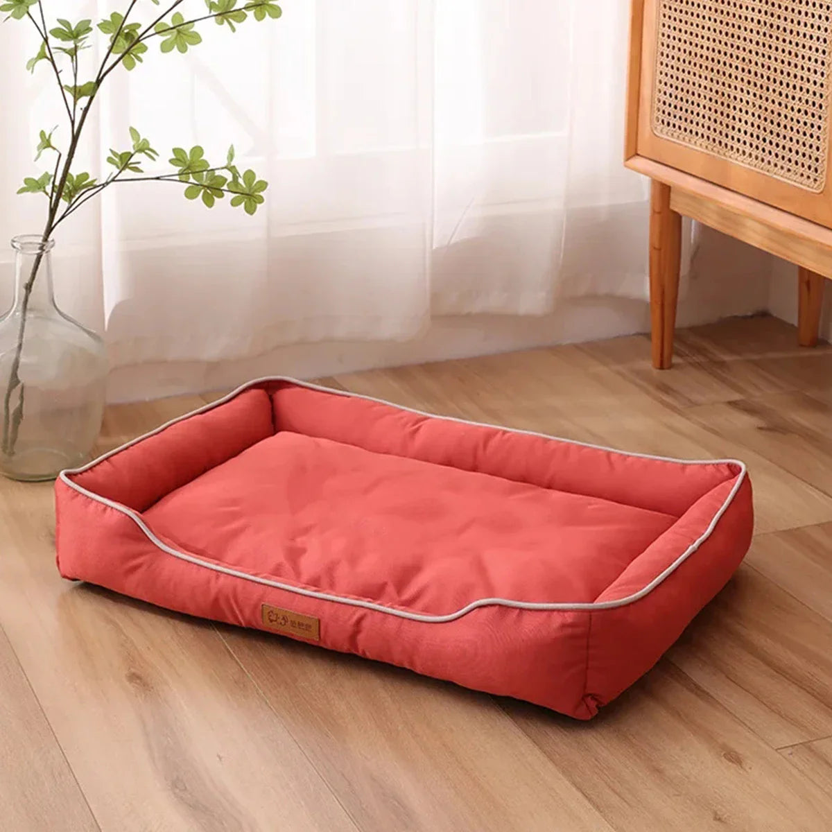 Bite-Resistant Waterproof Square Dog Bed for Large Dogs - view 13