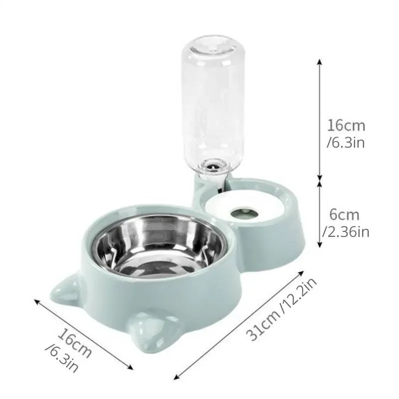 Automatic Pet Food and Water Fountain