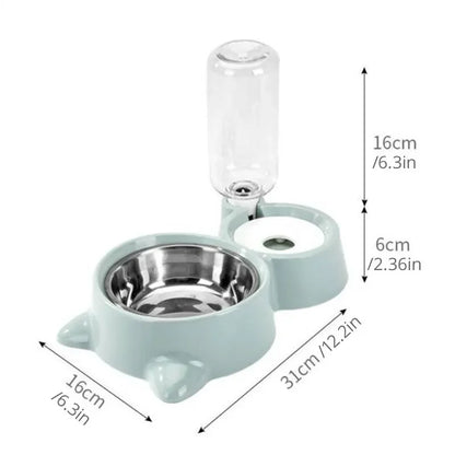 Blue Pet Dog Cat Bowl Fountain Automatic Food Water Feeder Container For Cats Dogs Drinking Pet Articles  cat litter box