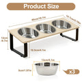 Elevated Tilted Cat Feeding Bowls with Stand