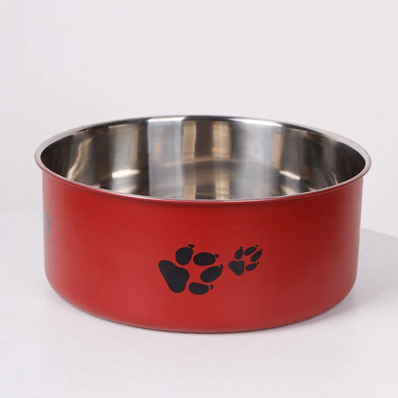 Cartoon Print Stainless Steel Pet Bowl for Dogs and Cats - view 8