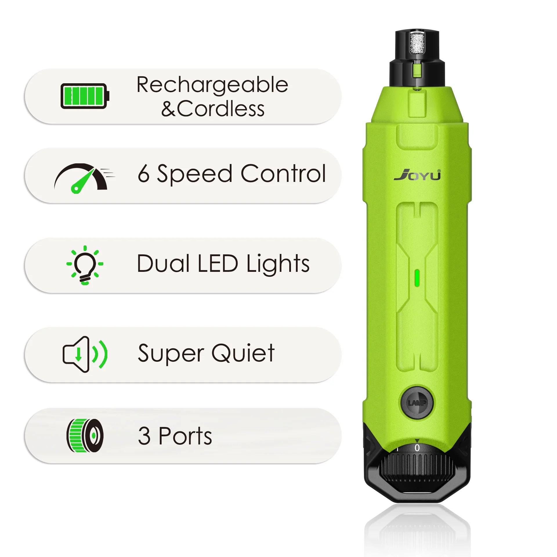 6-Speed Rechargeable Dog Nail Grinder