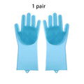 Silicone Pet Grooming and Bathing Gloves, 2-Pack