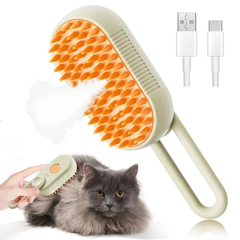 Multifunction Steam Spray Grooming Brush Kit for Dogs and Cats - view 7