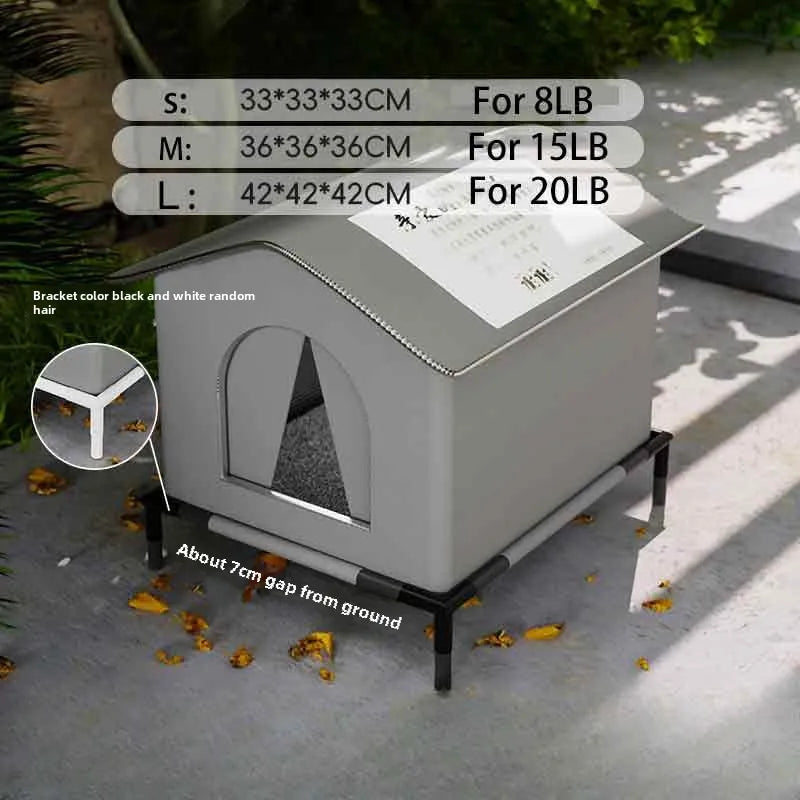 Waterproof Outdoor Winter Cave Bed for Cats and Small Dogs - view 7