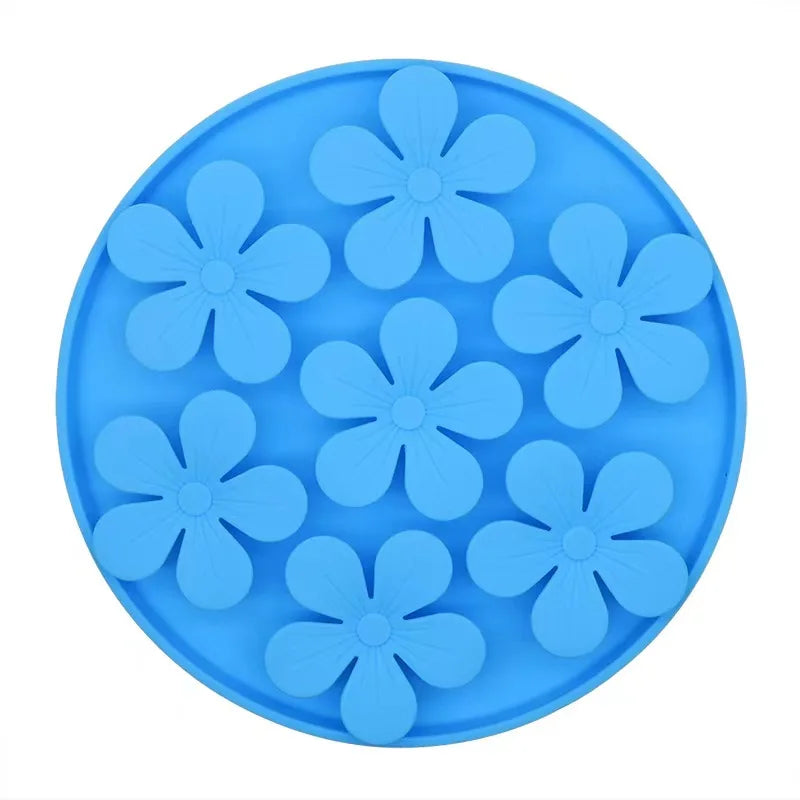 Silicone Slow-Feeder Lick Mat with Suction Cup