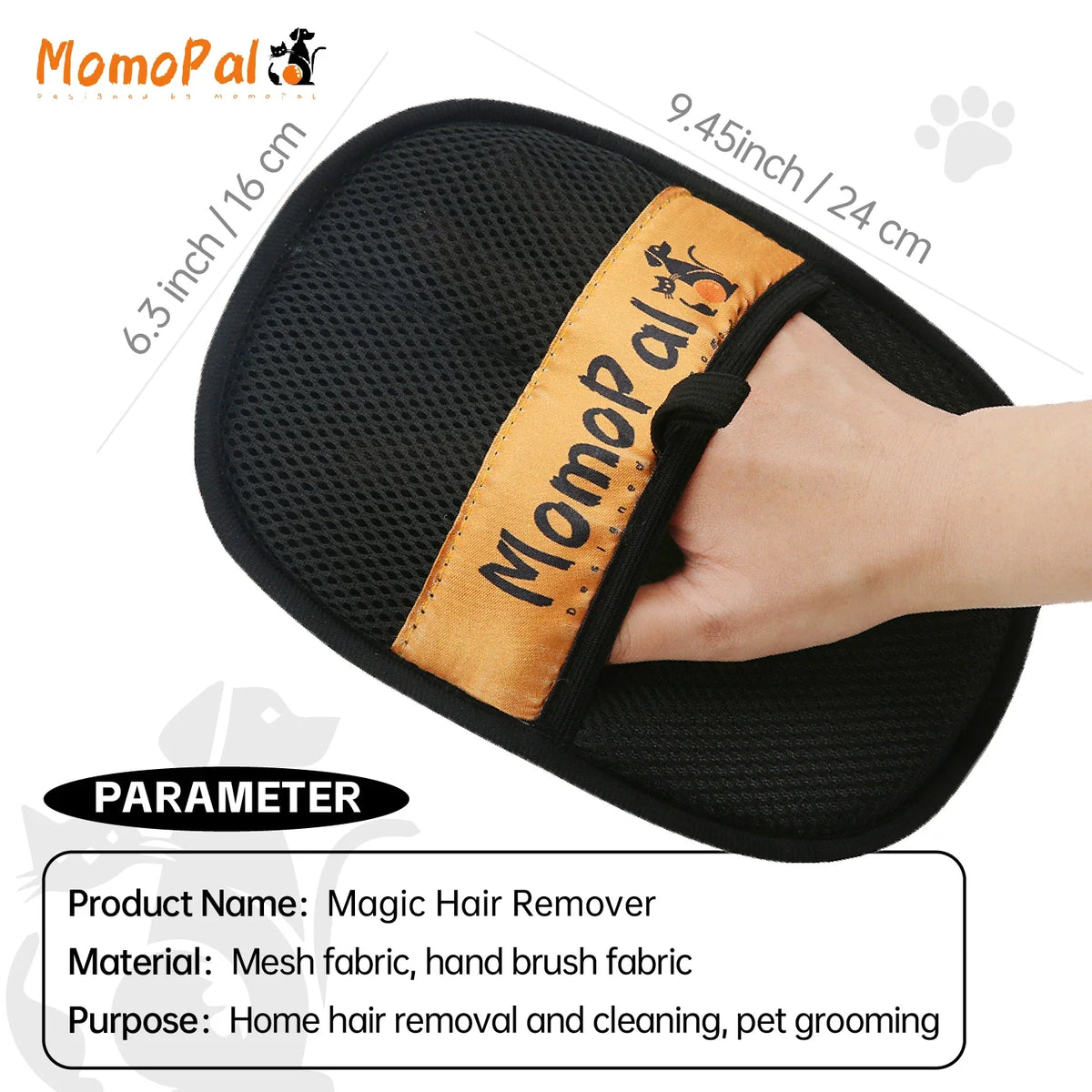 Dual-Sided Grooming Gloves for Cat Hair - view 6