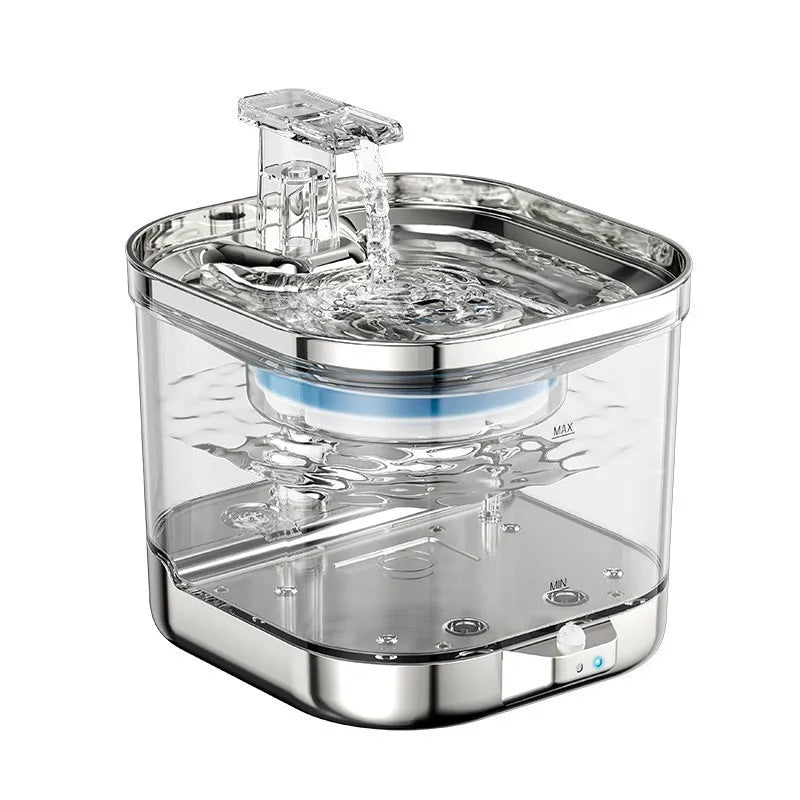 Wireless Stainless Steel Cat Water Fountain with Sensor - view 5