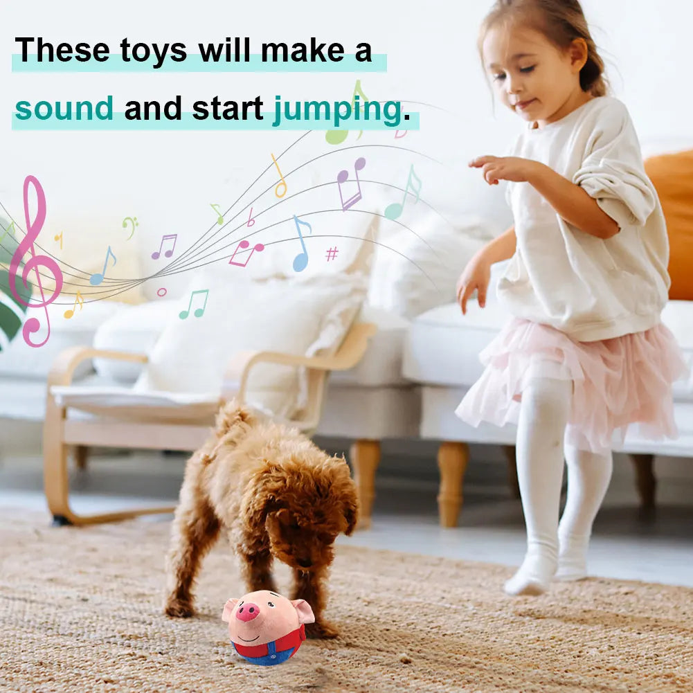 Rechargeable Moving Plush Pig Toy for Dogs and Cats - view 5