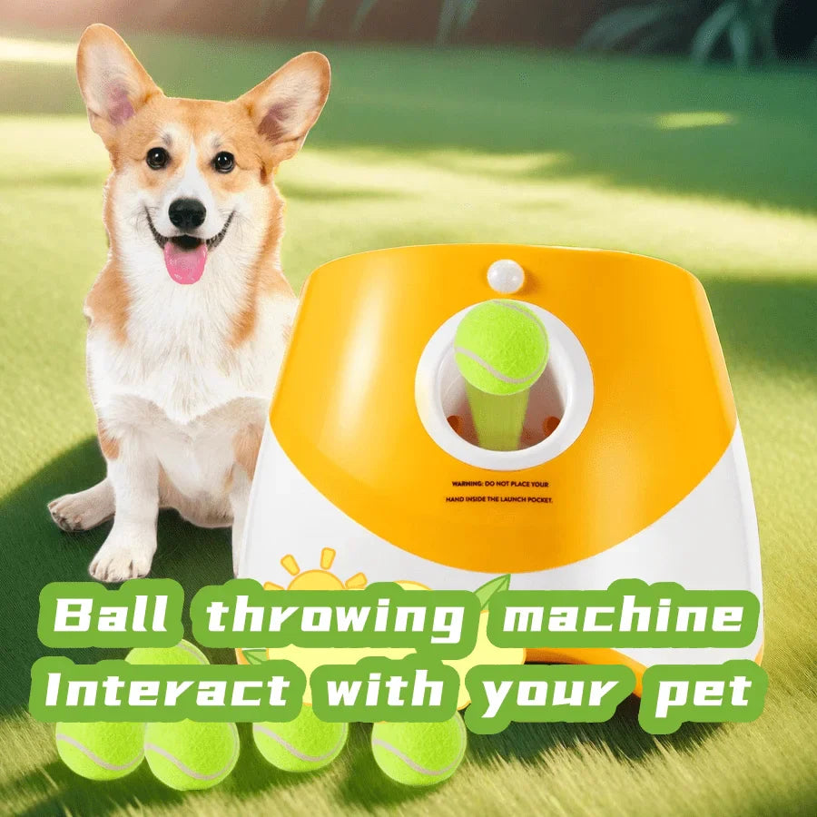 Rechargeable Automatic Tennis Ball Launcher Dog Toy