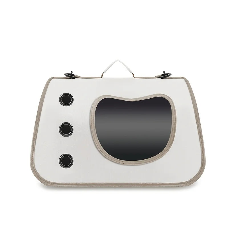 Foldable Breathable Shoulder Carrier Bag for Cats and Small Dogs - view 7