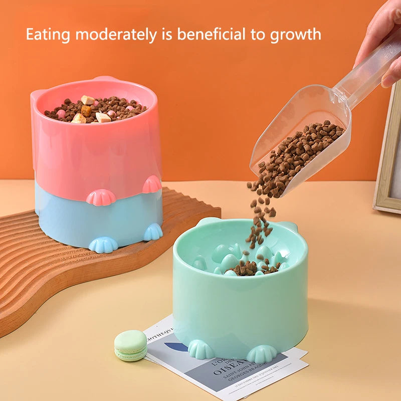 Anti-Choking Slow-Feed Cat Bowl