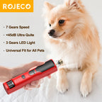 ROJECO Electric Pet Nail Grinder with LED Light