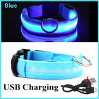 Adjustable Glowing LED Collar for Dogs and Cats - view 8