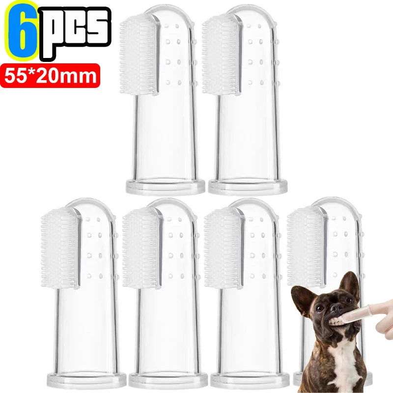 Silicone Finger Toothbrush for Dogs and Cats