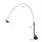 Suction Cup Bird Feather Cat Teaser Wand Toy - view 2